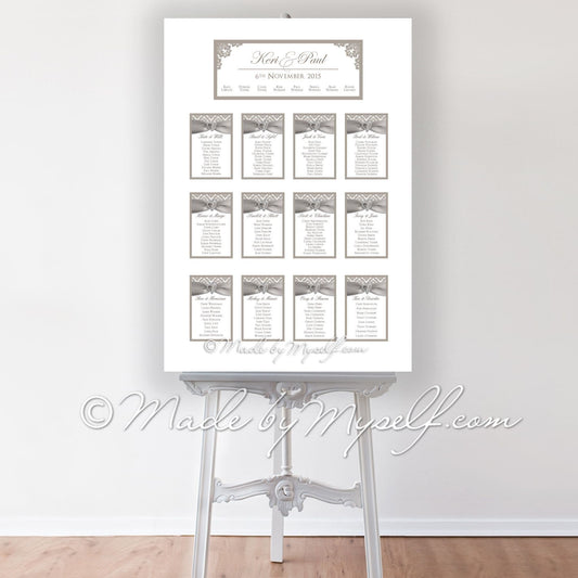 Damask Seating/Table Plan