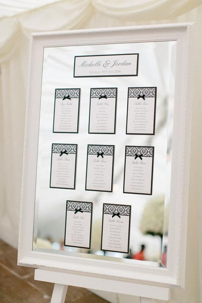 Damask Table Cards
