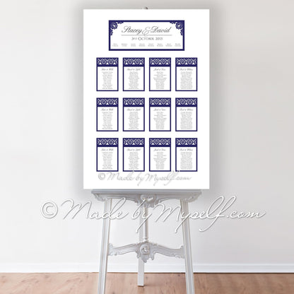 Damask Seating/Table Plan