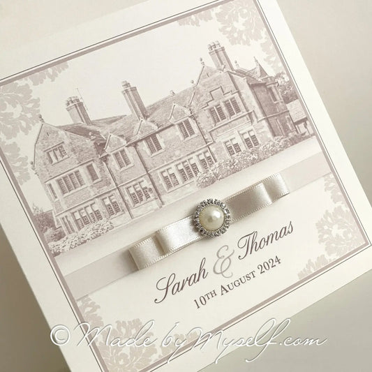 Dior Venue Wedding Invitation