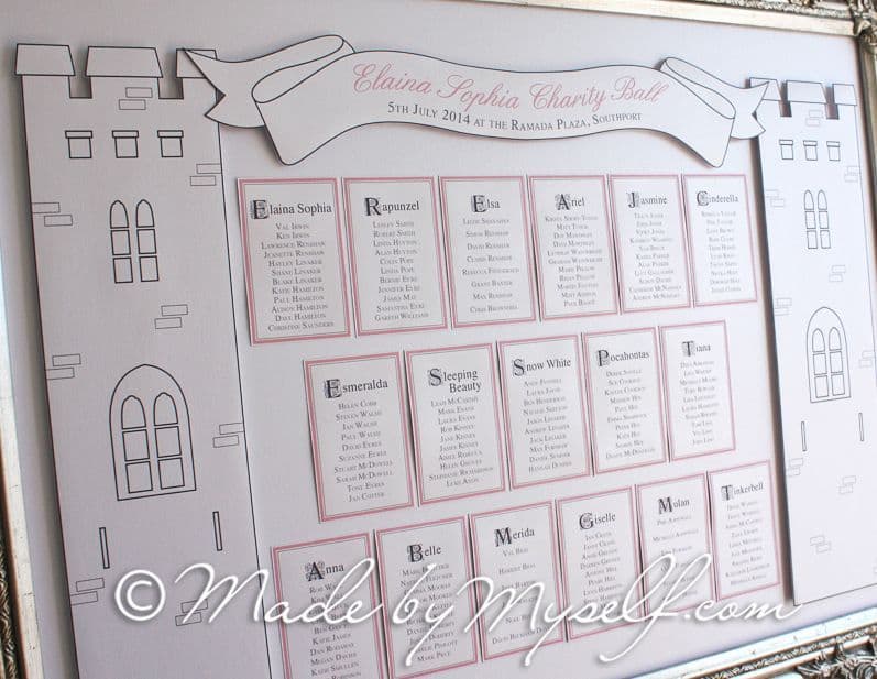 Fairytale Castle 3D Seating/Table Plan