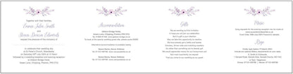 Florence Concertina Style Wedding Invitation