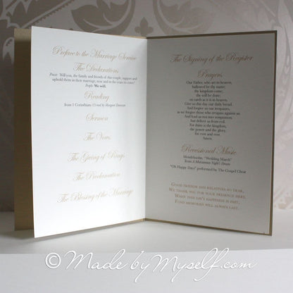 Floral Glitz Order of Service