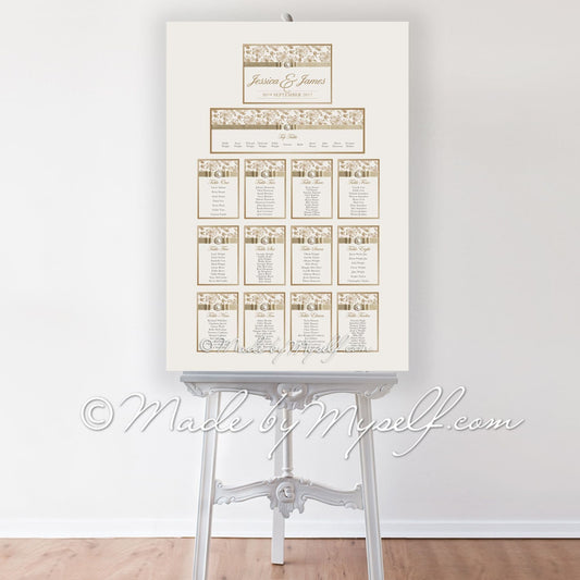 Floral Glitz Seating/Table Plan