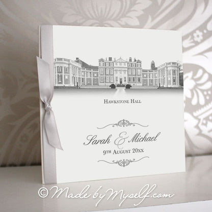 Hawkstone Hall, Shropshire Pocketfold Wedding Invitation - Includes RSVP & Guest Information