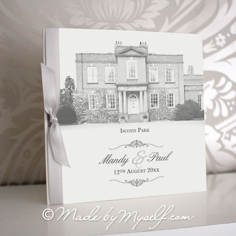 Iscoyd Park, Shropshire Pocketfold Wedding Invitation - Includes RSVP & Guest Information