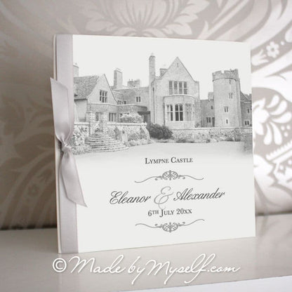 Lympne Castle, Kent Pocketfold Wedding Invitation - Includes RSVP & Guest Information