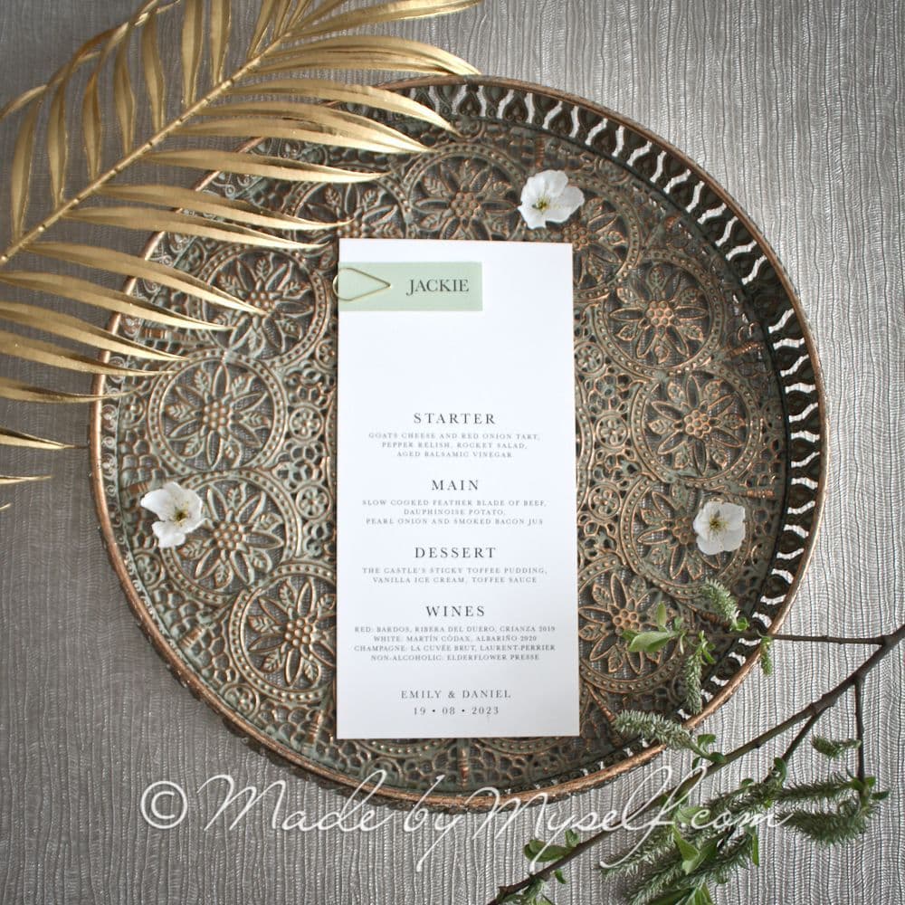 Eloise Menu Place Card