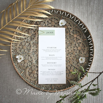 Eloise Menu Place Card