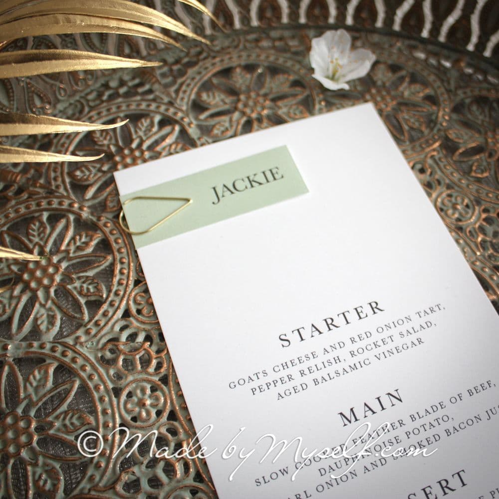 Eloise Menu Place Card