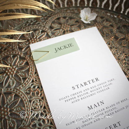 Eloise Menu Place Card