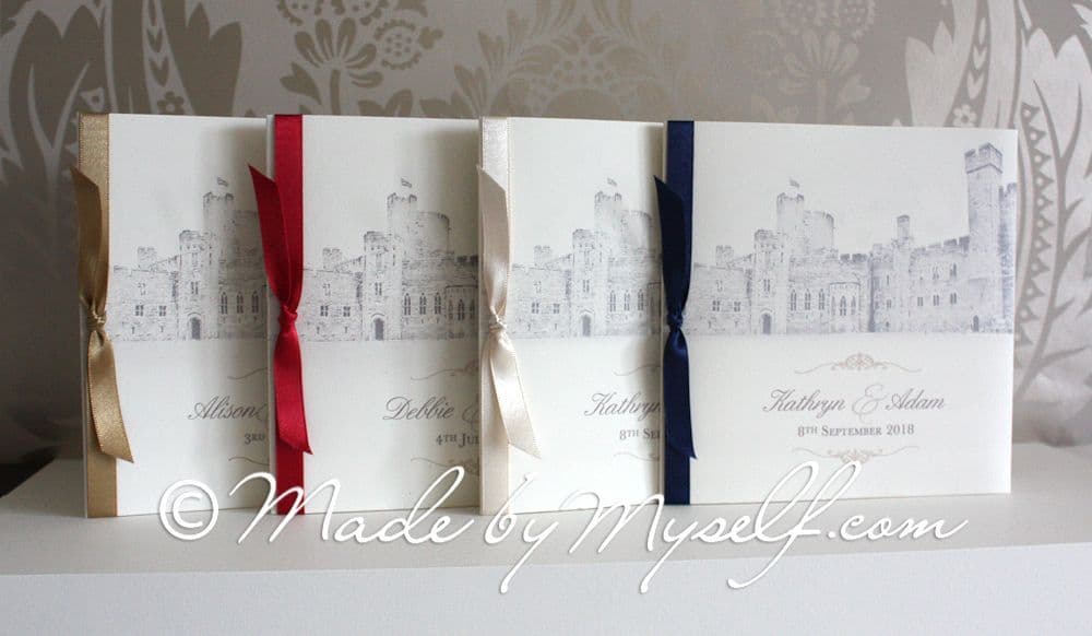 Bespoke Venue Pocketfold Wedding Invitation - Includes RSVP & Guest Information
