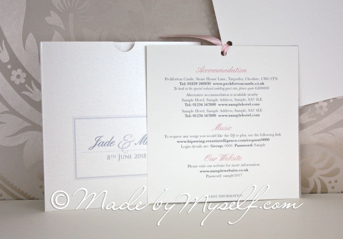Bespoke Venue Transparency Pocket Style