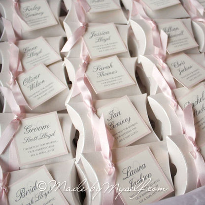 Pillow Box Favour With Ribbon - Supplied Empty Ready For You To Fill