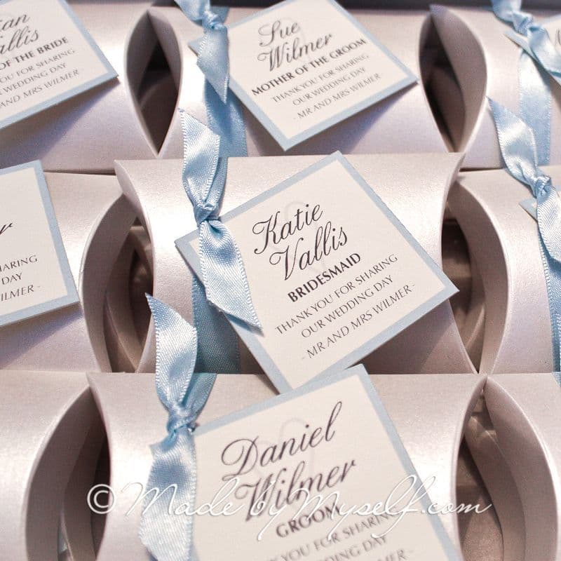 Pillow Box Favour With Ribbon - Supplied Empty Ready For You To Fill