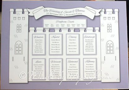 Printed Castle Seating/Table Plan