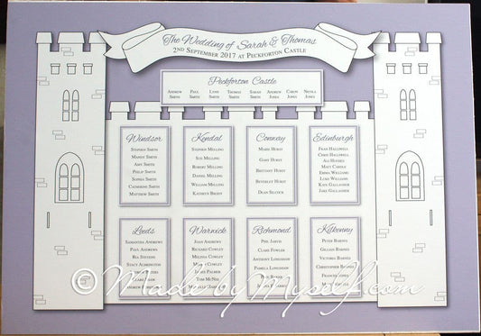 Printed Castle Seating/Table Plan