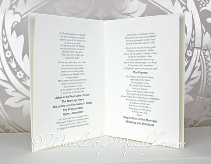 Daisy Order of Service