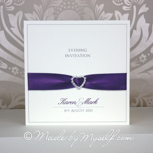 Amore Card Style Wedding Invitation (Printed)