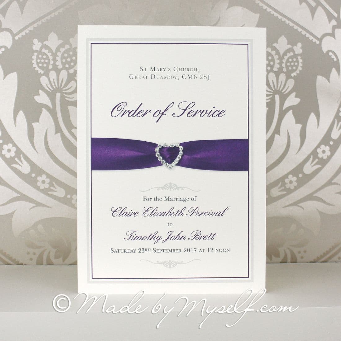 Amore Order of Service