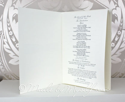 Amore Order of Service