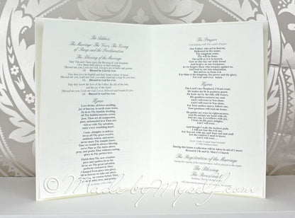 Amore Order of Service