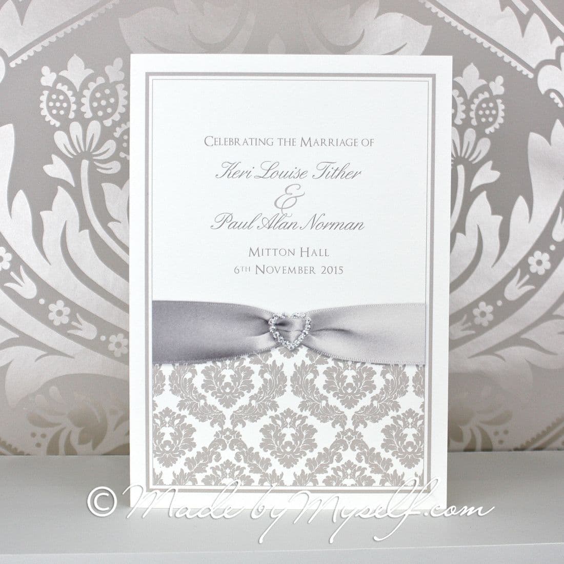 Damask Order Of Service