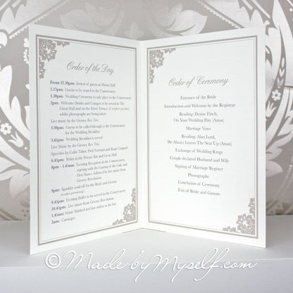 Damask Order Of Service