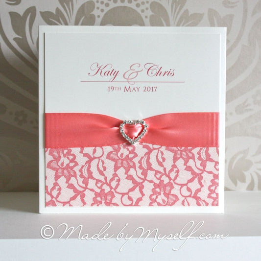 Freya Pocketfold Wedding Invitation - Includes RSVP & Guest Information