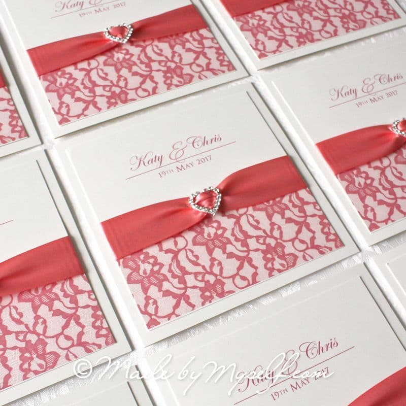 Freya Pocketfold Wedding Invitation - Includes RSVP & Guest Information