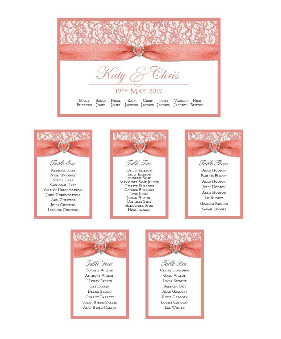 Freya Seating/Table Plan