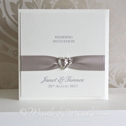 Amore Pocketfold Wedding Invitation - Includes RSVP & Guest Information