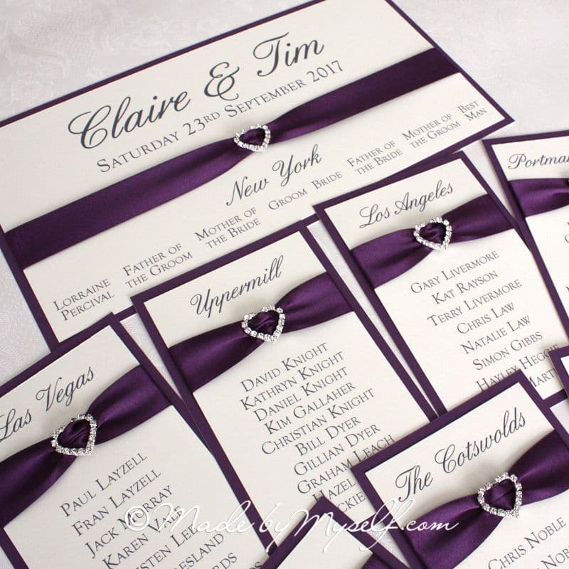 Amore Table Cards