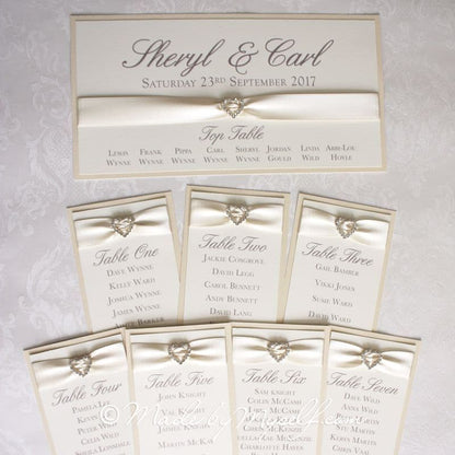 Amore Table Cards