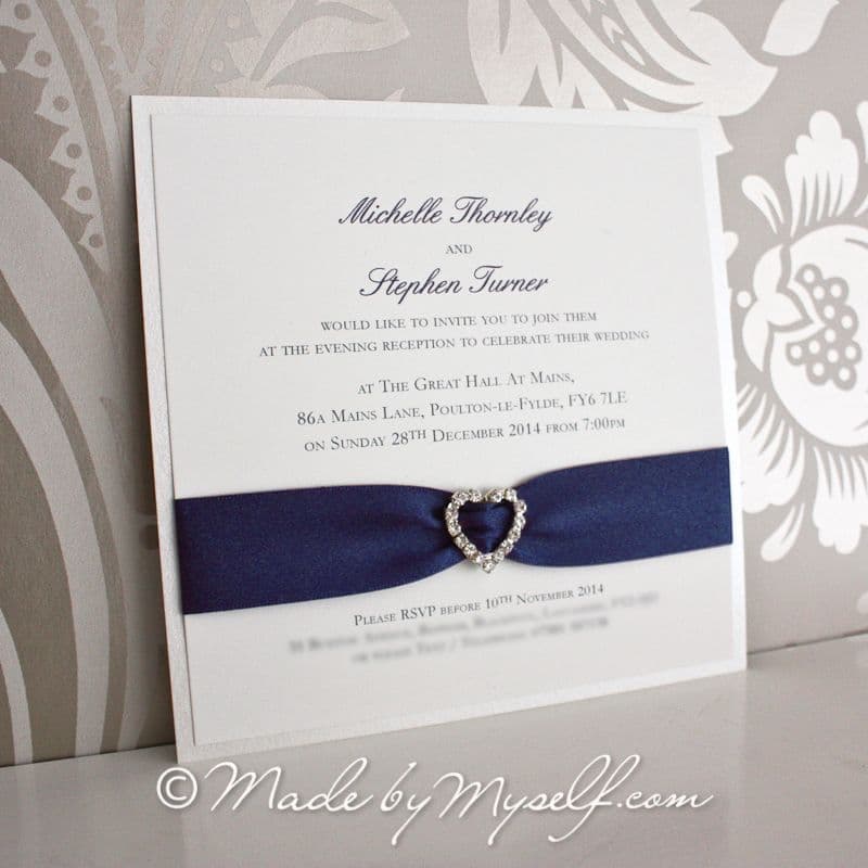 Amore Flat Card Wedding Invitation