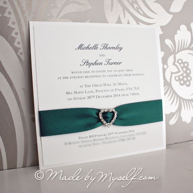 Amore Flat Card Wedding Invitation