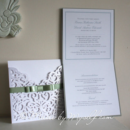 Sophia Lasercut Wedding Invitation