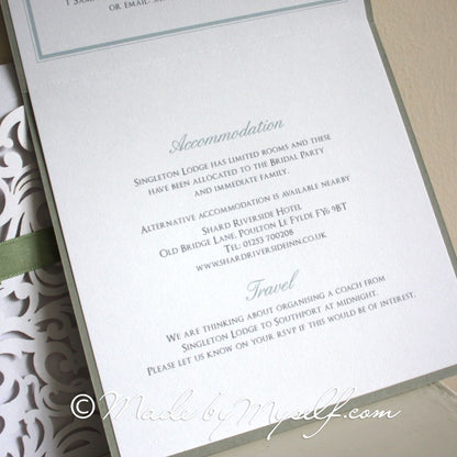 Sophia Lasercut Wedding Invitation