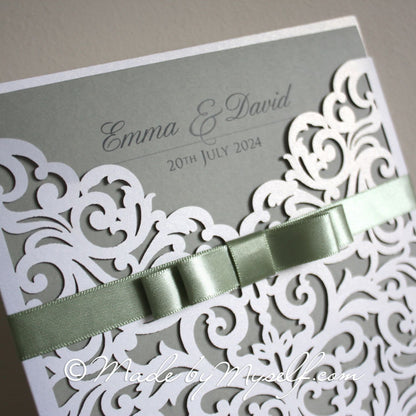 Sophia Lasercut Wedding Invitation