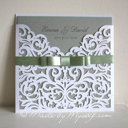 Sophia Lasercut Wedding Invitation