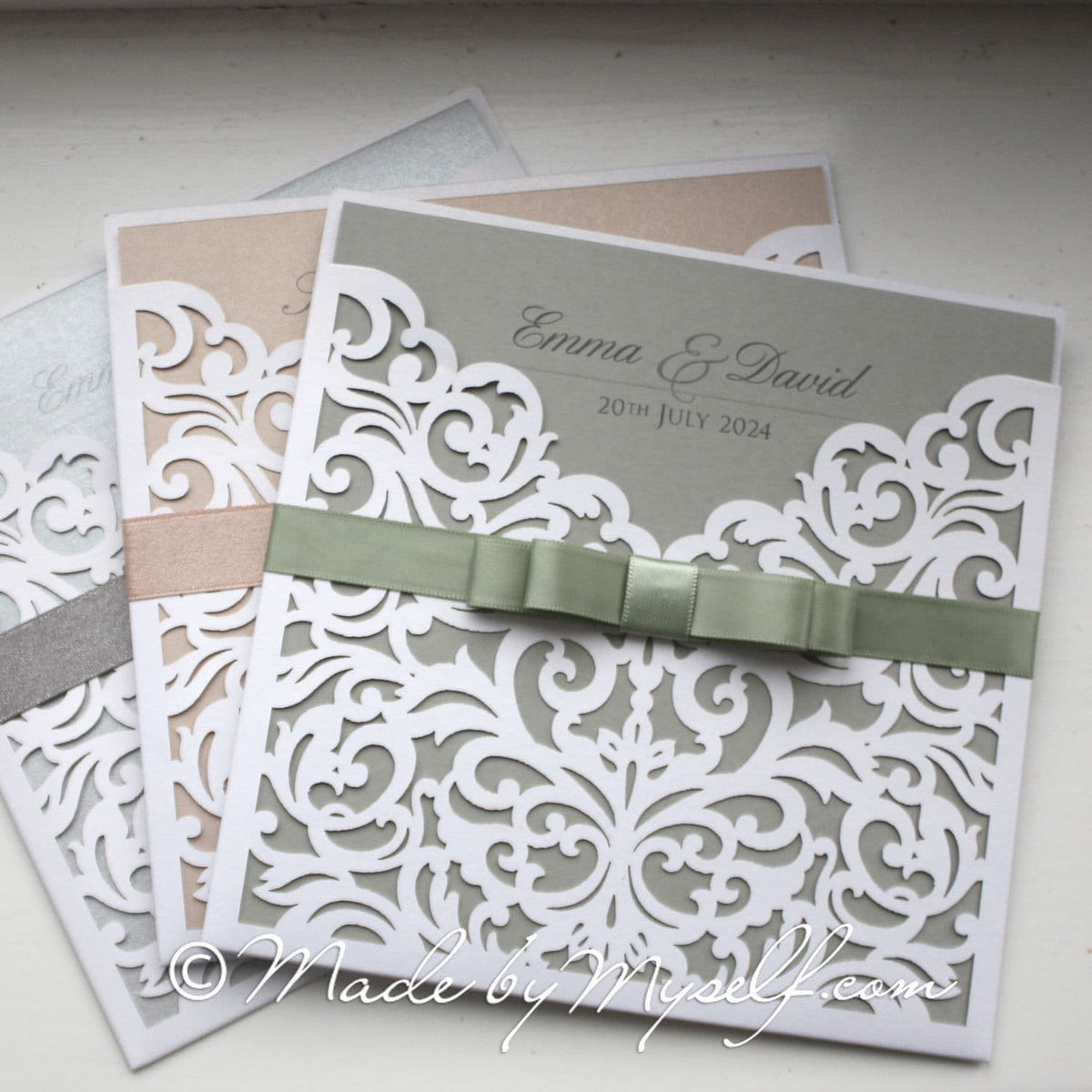 Sophia Lasercut Wedding Invitation