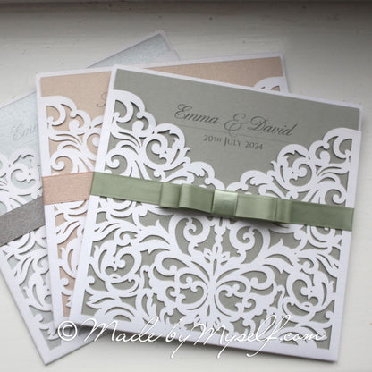 Sophia Lasercut Wedding Invitation