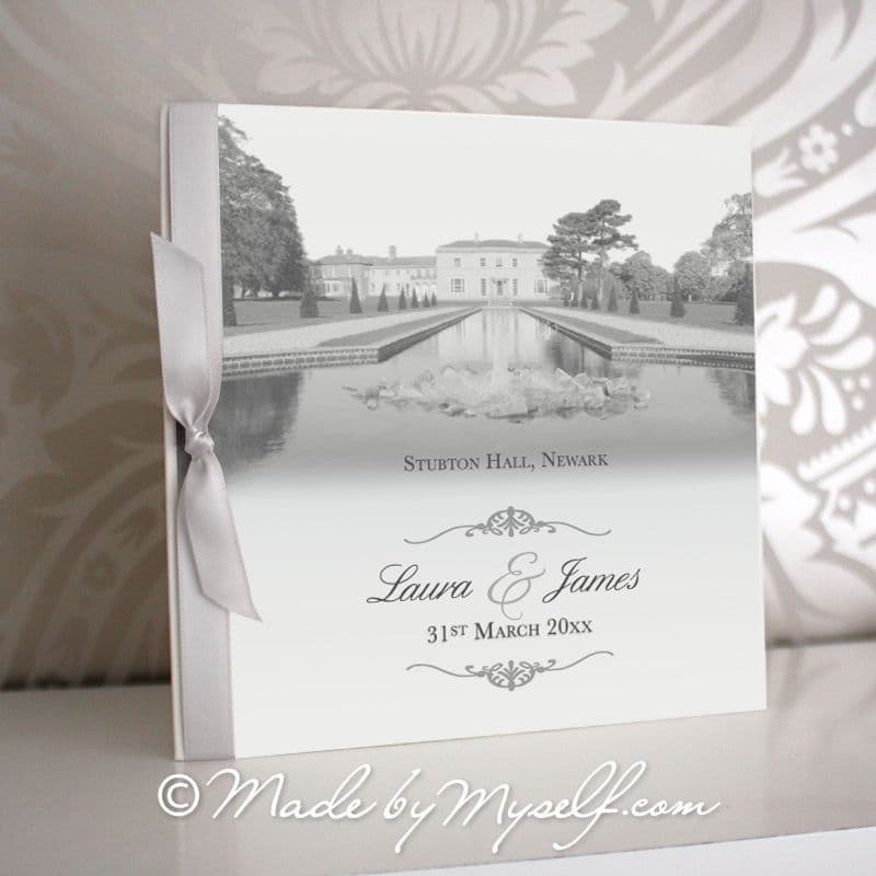 Stubton Hall Pocketfold Wedding Invitation - Includes RSVP & Guest Information