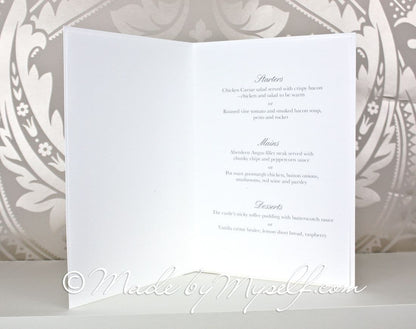 Sunflower Menu