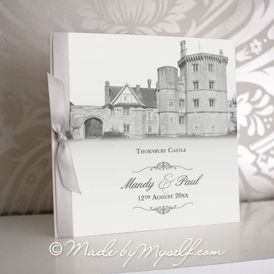 Thornbury Castle Pocketfold Wedding Invitation - Includes RSVP & Guest Information
