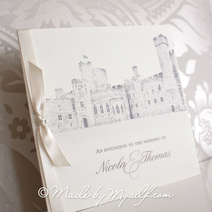 Thorton Manor Pocketfold Wedding Invitation - Includes RSVP & Guest Information