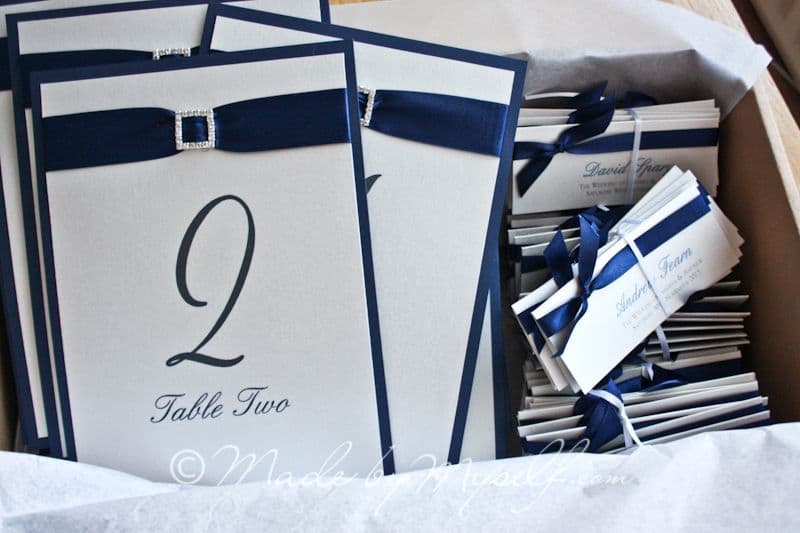 Tied Ribbon Place Card