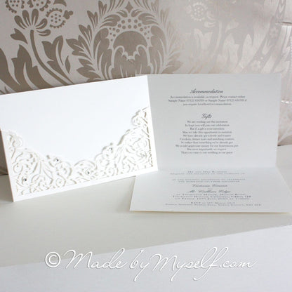 Vivienne Lasercut Wedding Invitation